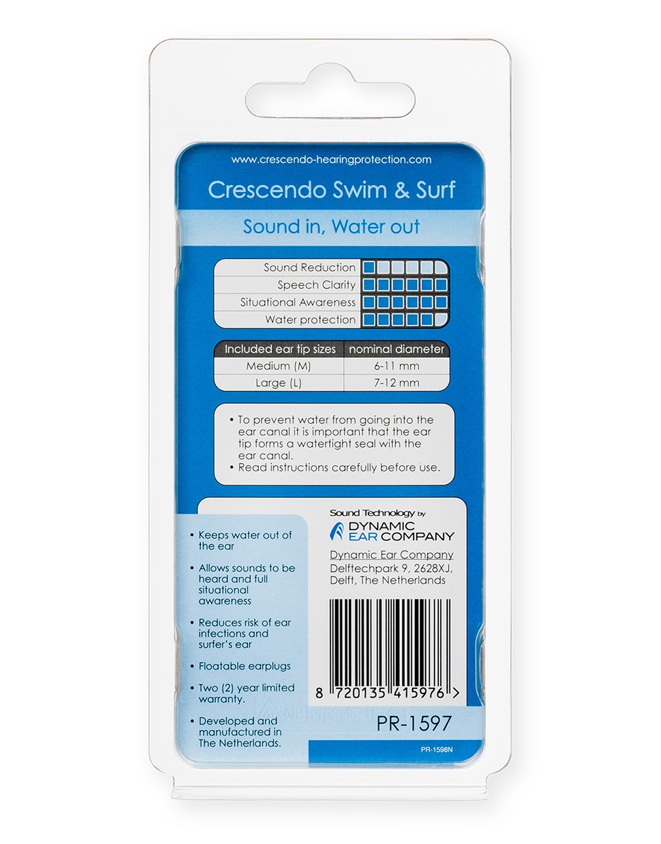 PR-1597-Crescendo-Hearing-Protection-SwimSurf-5-Earplugs-Back
